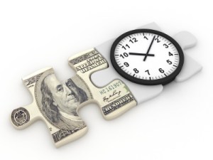 Time and Money Puzzel Pieces